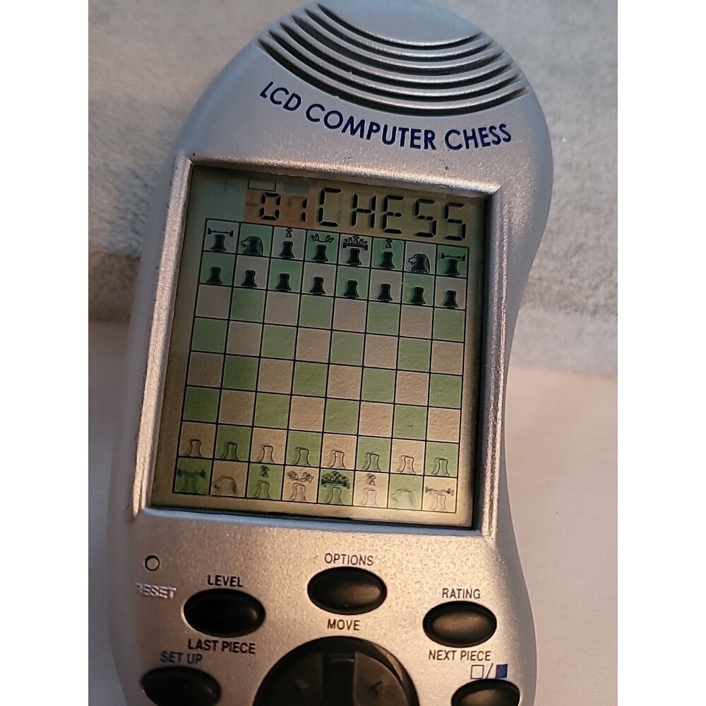 Vintage Excalibur LCD Handheld Chess Electronic Model 375 Tested Works